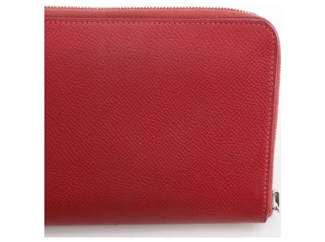 Cartera larga Hermès Azap Silk'in Long Epsom Roja - vista 14