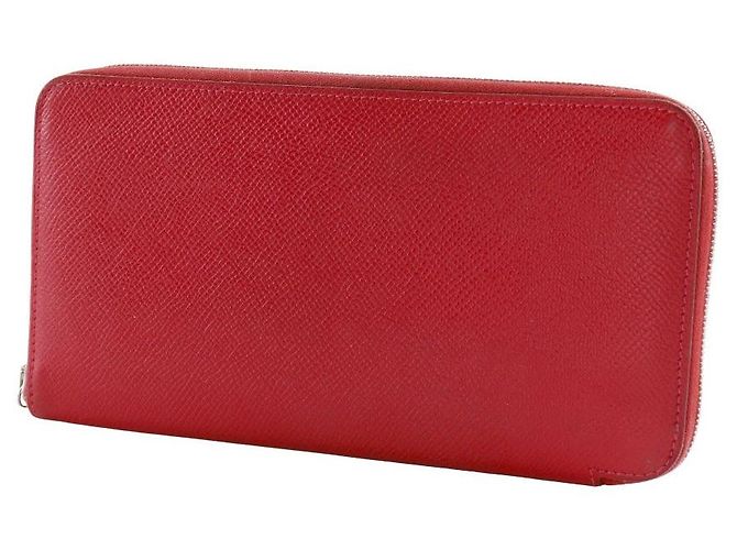 Cartera larga Hermès Azap Silk'in Long Epsom Roja - vista 2