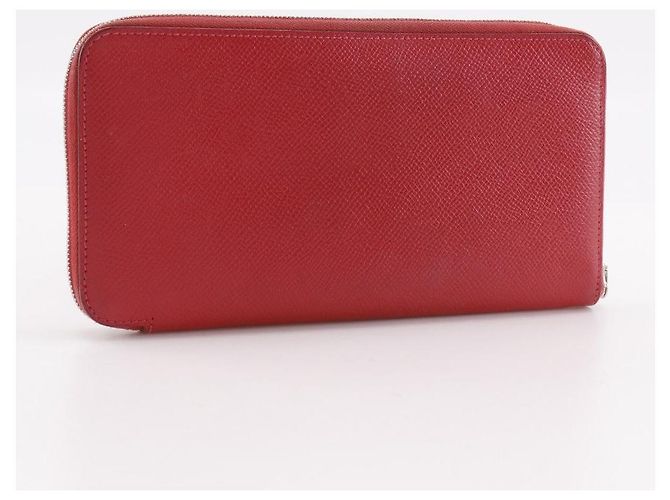 Cartera larga Hermès Azap Silk'in Long Epsom Roja - vista 3