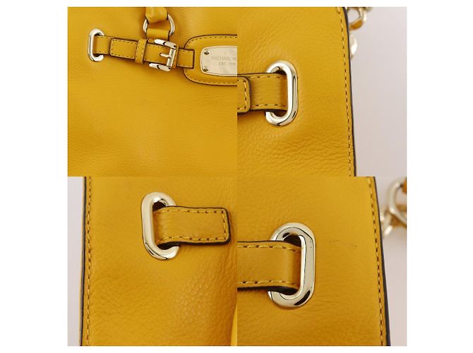 Borsa a tracolla 2way Michael Kors Borsa a mano in pelle Giallo - vista 10