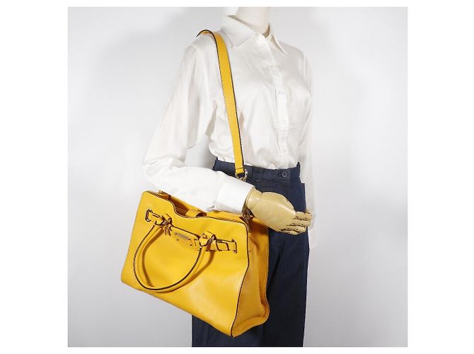 Borsa a tracolla 2way Michael Kors Borsa a mano in pelle Giallo - vista 19
