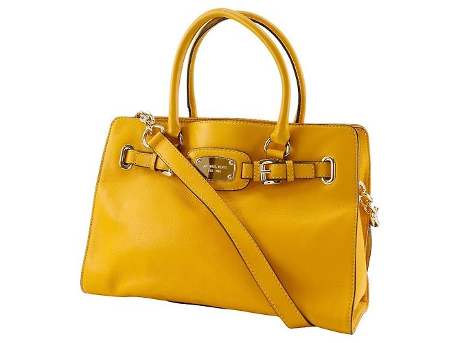 Borsa a tracolla 2way Michael Kors Borsa a mano in pelle Giallo - vista 2