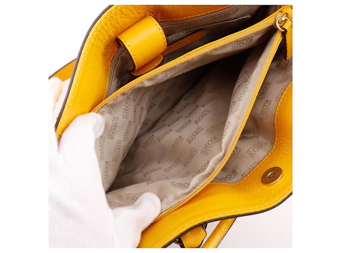 Borsa a tracolla 2way Michael Kors Borsa a mano in pelle Giallo - vista 7
