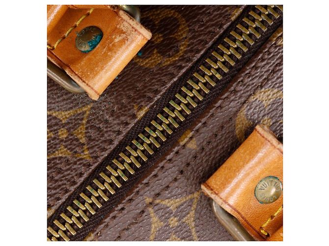 Borsa Boston Louis Vuitton Keepall Monogram Marrone - vista 10