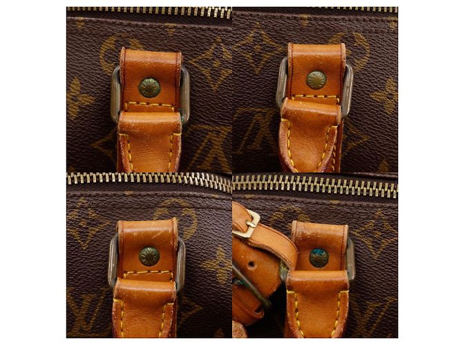 Borsa Boston Louis Vuitton Keepall Monogram Marrone - vista 12