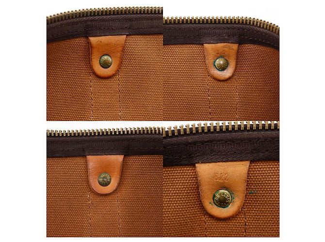 Borsa Boston Louis Vuitton Keepall Monogram Marrone - vista 20