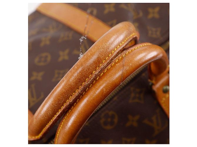 Borsa Boston Louis Vuitton Keepall Monogram Marrone - vista 5