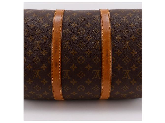 Borsa Boston Louis Vuitton Keepall Monogram Marrone - vista 7