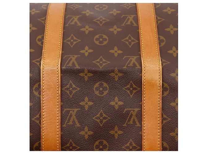Borsa Boston Louis Vuitton Keepall Monogram Marrone - vista 8