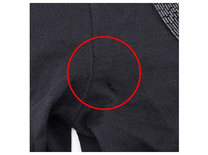 Versace Bijou Cross Wollpullover Schwarz - Ansicht 5