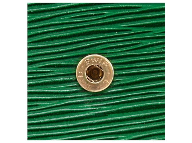 Borsa a pochette Louis Vuitton Montaigne27 in pelle Epi Verde - vista 13