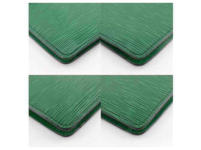 Borsa a pochette Louis Vuitton Montaigne27 in pelle Epi Verde - vista 4