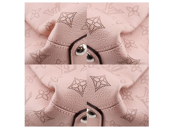 Borsa a tracolla 2 vie Louis Vuitton Babylon Chain BB Monogram Mahina Rosa - vista 4