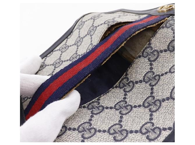 Pochette Gucci GG Supreme Canvas Bleu - vue 10