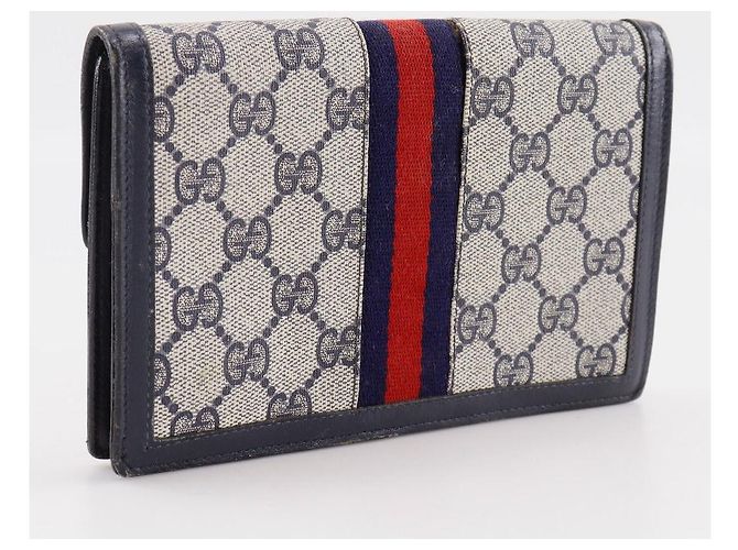Pochette Gucci GG Supreme Canvas Bleu - vue 3