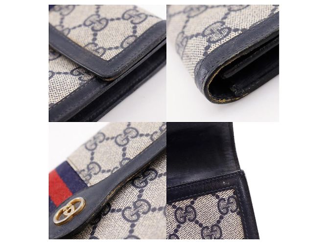 Pochette Gucci GG Supreme Canvas Bleu - vue 9