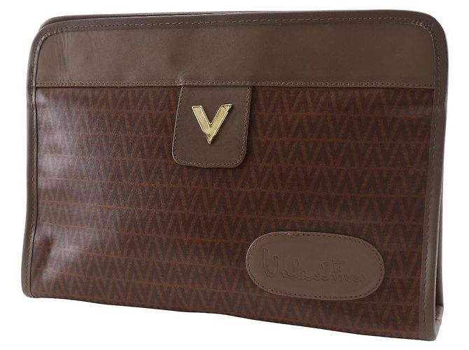 Borsa a pochette Mario Valentino V Logo PVC Marrone - vista 2