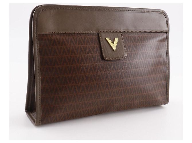 Borsa a pochette Mario Valentino V Logo PVC Marrone - vista 3