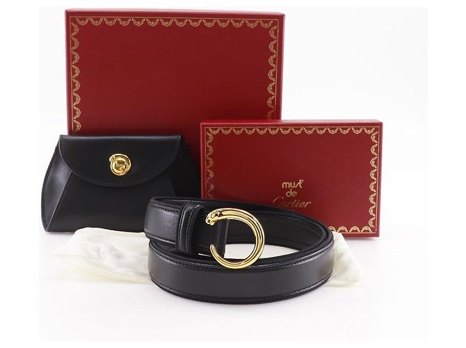 Pochette cintura Cartier Panthère in vitello Nero - vista 18