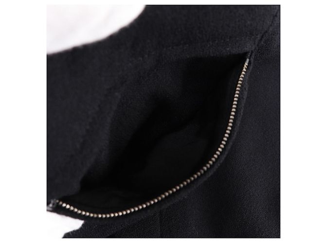Falda de lana Chanel Coco Mark Negro - vista 6