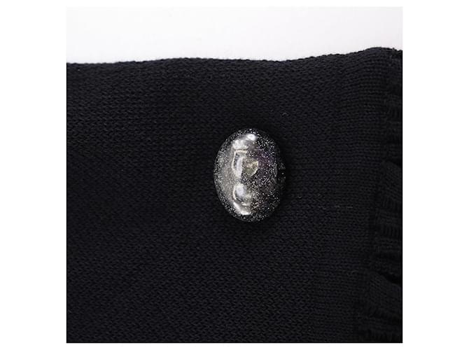 Top de algodón plisado Chanel Negro - vista 5
