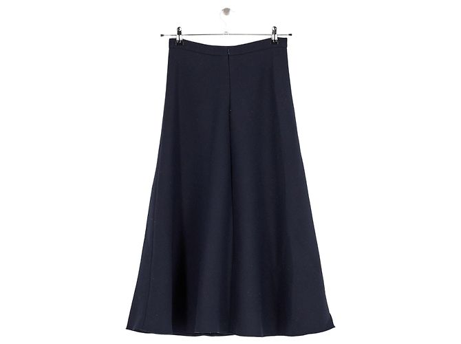 Autre Marque Falda de lana azul marino ANDIATA - vista 4