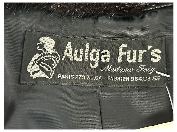 Autre Marque AULGA FUR'S Schwarze Pelzjacke - Ansicht 5