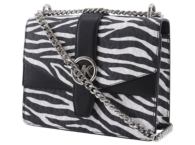 Borsa a tracolla 2 vie Michael Kors GREENWICH PVC Nero - vista 2