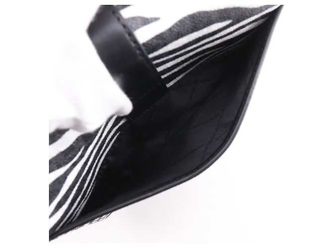 Borsa a tracolla 2 vie Michael Kors GREENWICH PVC Nero - vista 8