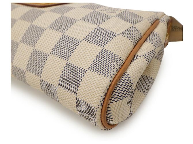 Borsa a tracolla 2 vie Louis Vuitton Eva Damier Azur Beige Crudo - vista 3