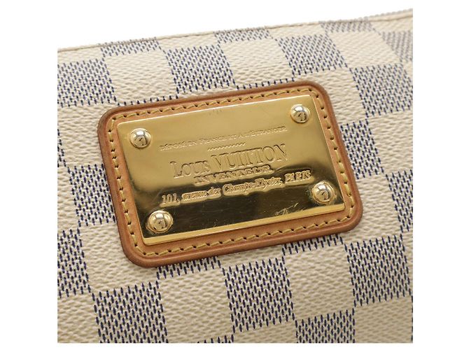 Borsa a tracolla 2 vie Louis Vuitton Eva Damier Azur Beige Crudo - vista 4