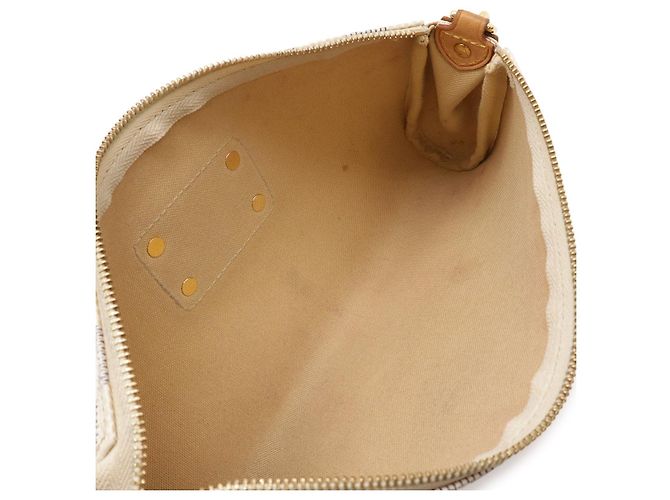 Borsa a tracolla 2 vie Louis Vuitton Eva Damier Azur Beige Crudo - vista 8