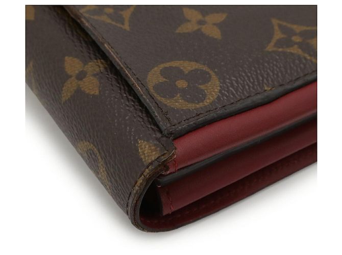 Louis Vuitton Portefeuille Flore Monogram Long Wallet Rosa Fuschia - vista 3