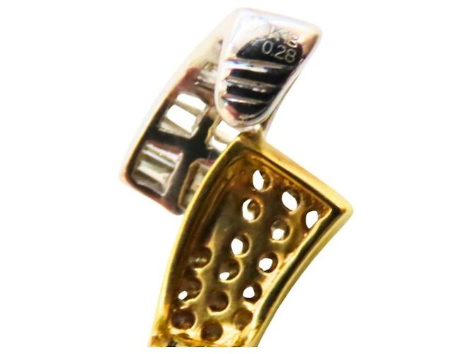 Autre Marque Orecchini in diamanti in oro bianco e oro giallo Au750 D'oro - vista 18