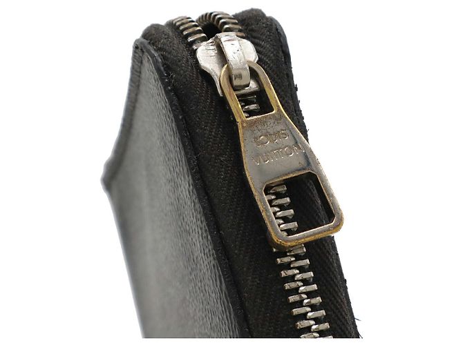 Cartera Larga Louis Vuitton Zippy Organizer Damier Graphite Negro Gris - vista 4
