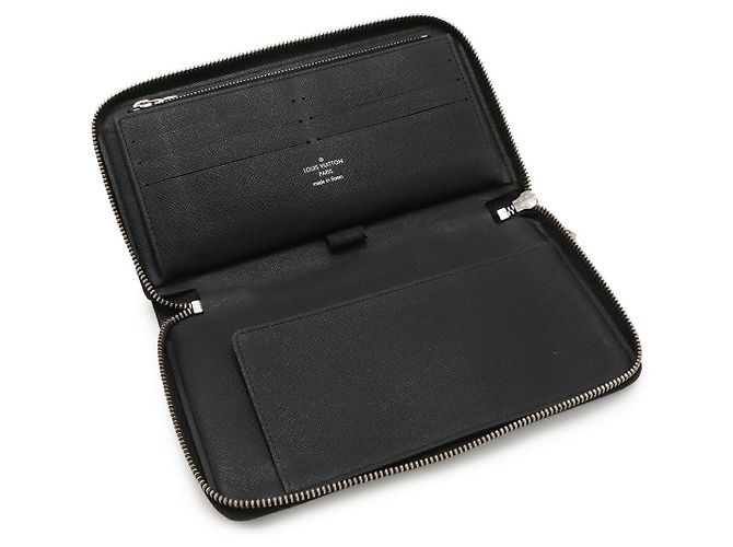 Cartera Larga Louis Vuitton Zippy Organizer Damier Graphite Negro Gris - vista 5
