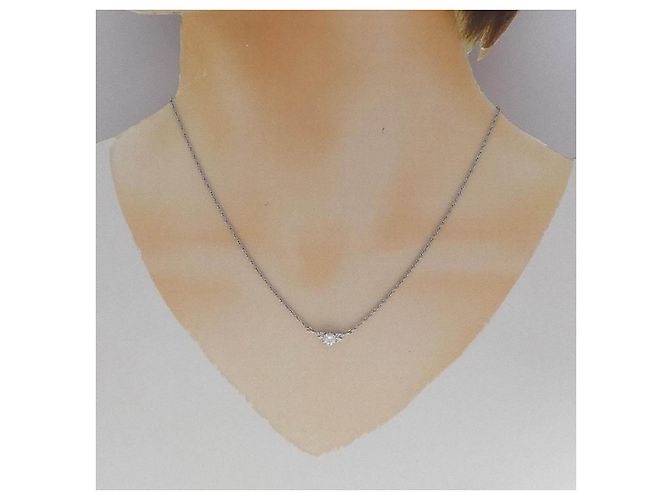 Autre Marque Collana in Pt850 e diamanti Argento - vista 6
