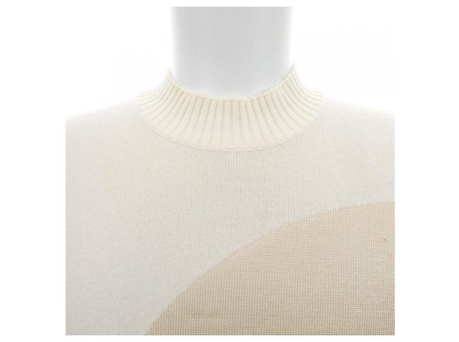 Hermès Hermes Cashmere Knitwear XS Blanco Beige - vista 6