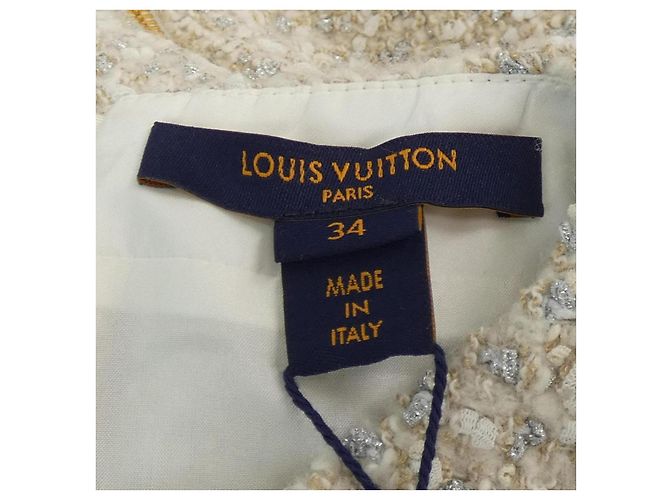 Louis Vuitton FNDR66O80 Kleid Silber Beige - Ansicht 5