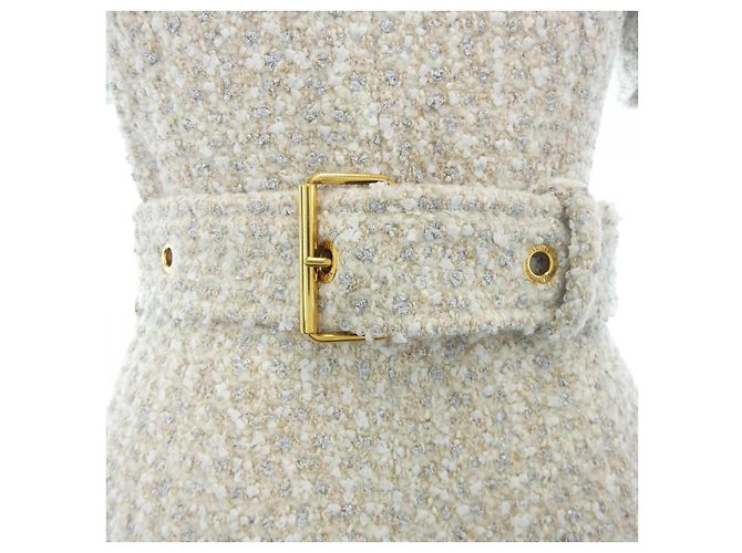 Louis Vuitton FNDR66O80 Kleid Silber Beige - Ansicht 7