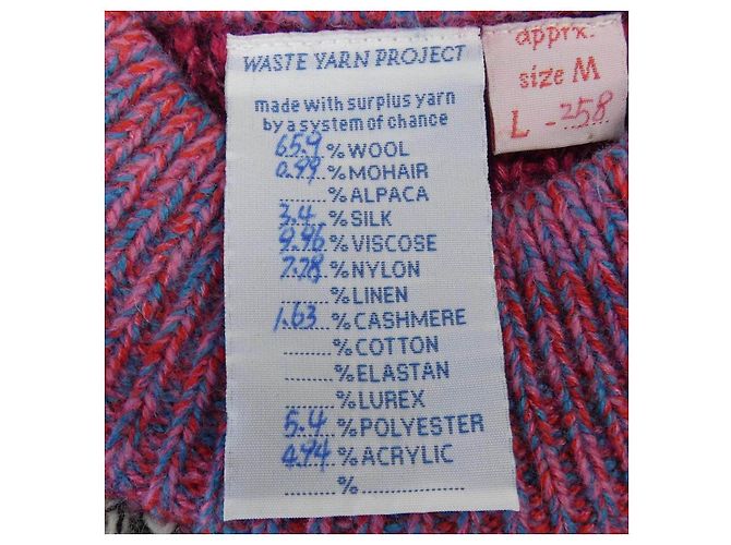 Autre Marque WASTE YARN PROJECT Knitwear Rosa Roja Beige Verde - vista 4
