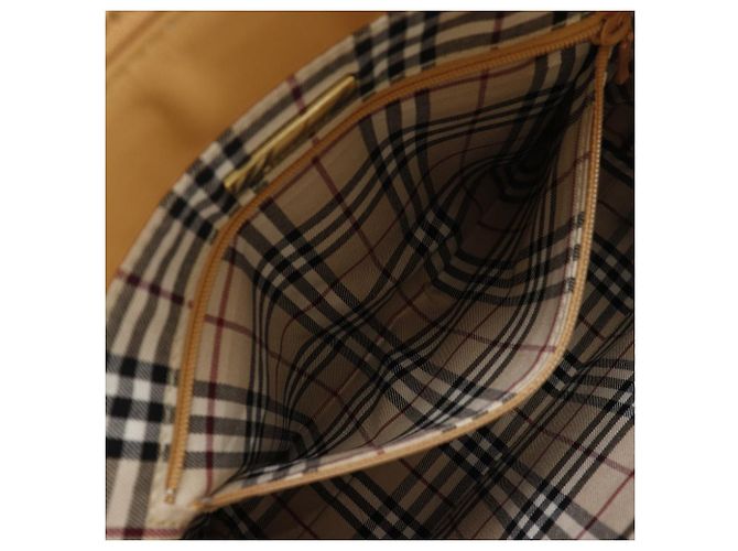 Borsa Burberry in vitello Beige - vista 7