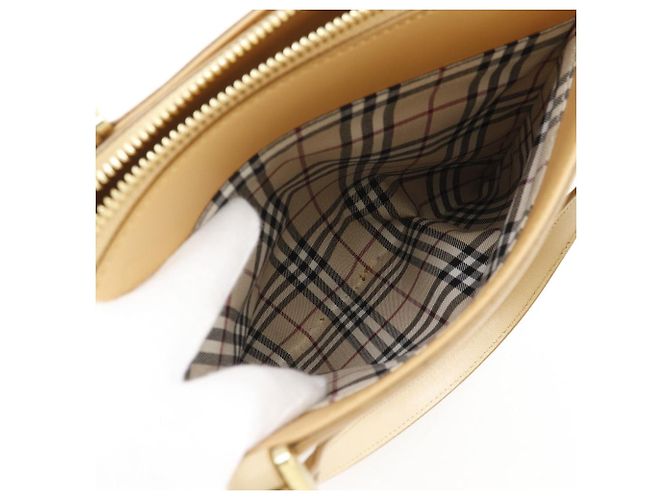 Borsa Burberry in vitello Beige - vista 8