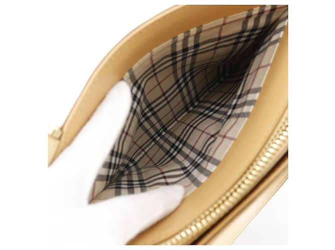 Borsa Burberry in vitello Beige - vista 9