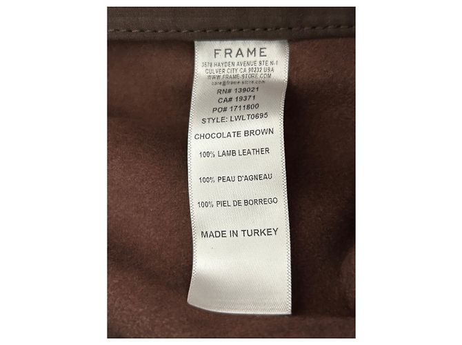 Frame Denim Braune Lederhose - Ansicht 4