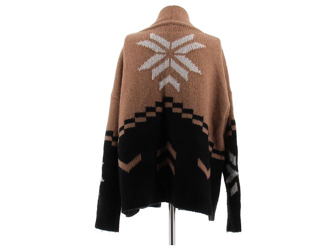 360 Cashmere Schwarze und braune Kaschmirweste - Ansicht 2