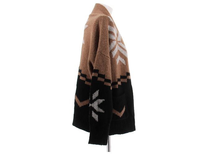 360 Cashmere Schwarze und braune Kaschmirweste - Ansicht 3