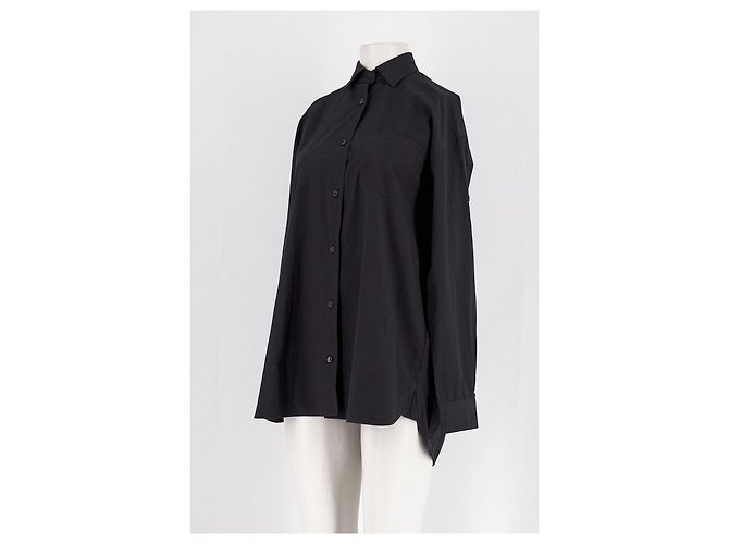 Camisa Agolde de algodón negra XS Negro - vista 4