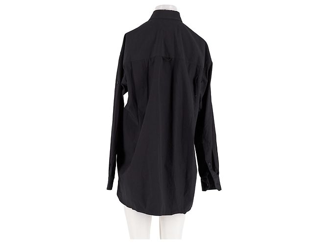 Camisa Agolde de algodón negra XS Negro - vista 6
