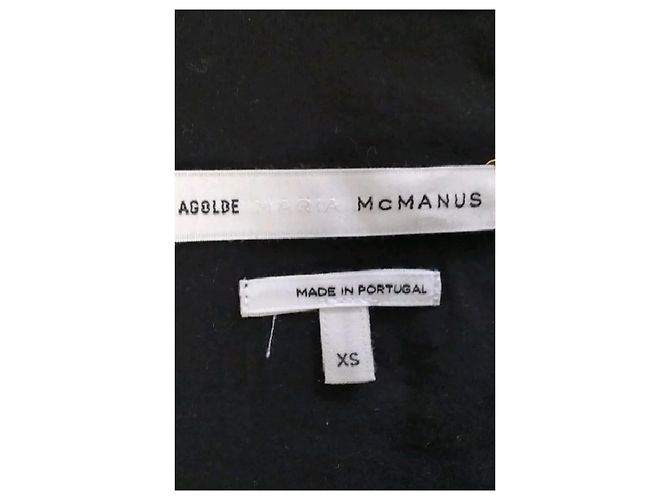 Camisa Agolde de algodón negra XS Negro - vista 8